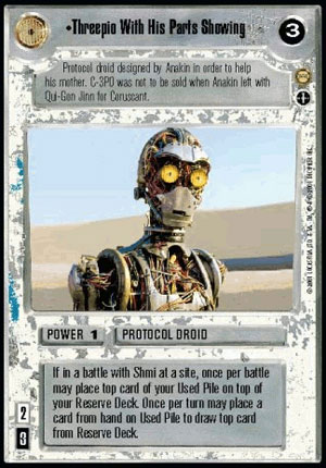 Threepio With His Parts Showing (AI)